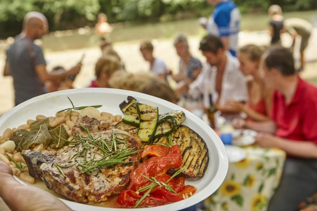 outdoor picnic and group