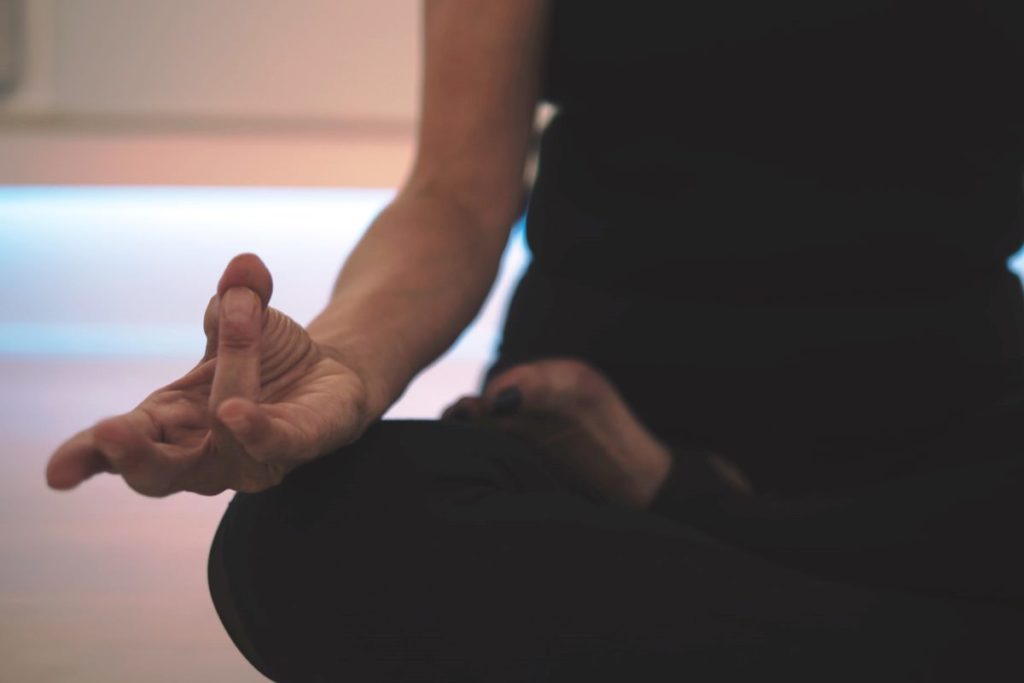 sitting yoga pose