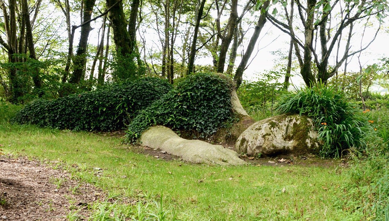 sculpture of sleeping giant