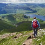 female hiker in the lake district