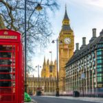 phone box and Big Ben in London