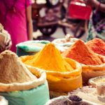 spices at local Moroccan market