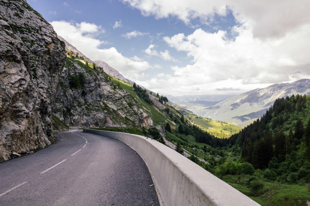 mountains road for driving holidays