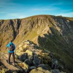 person hiking in the lake district