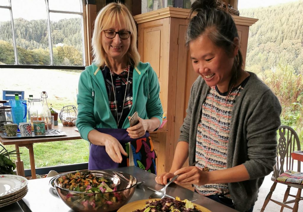 preparing a feast in devon