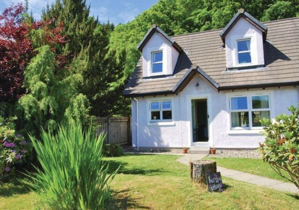 cottage in summer in scotland