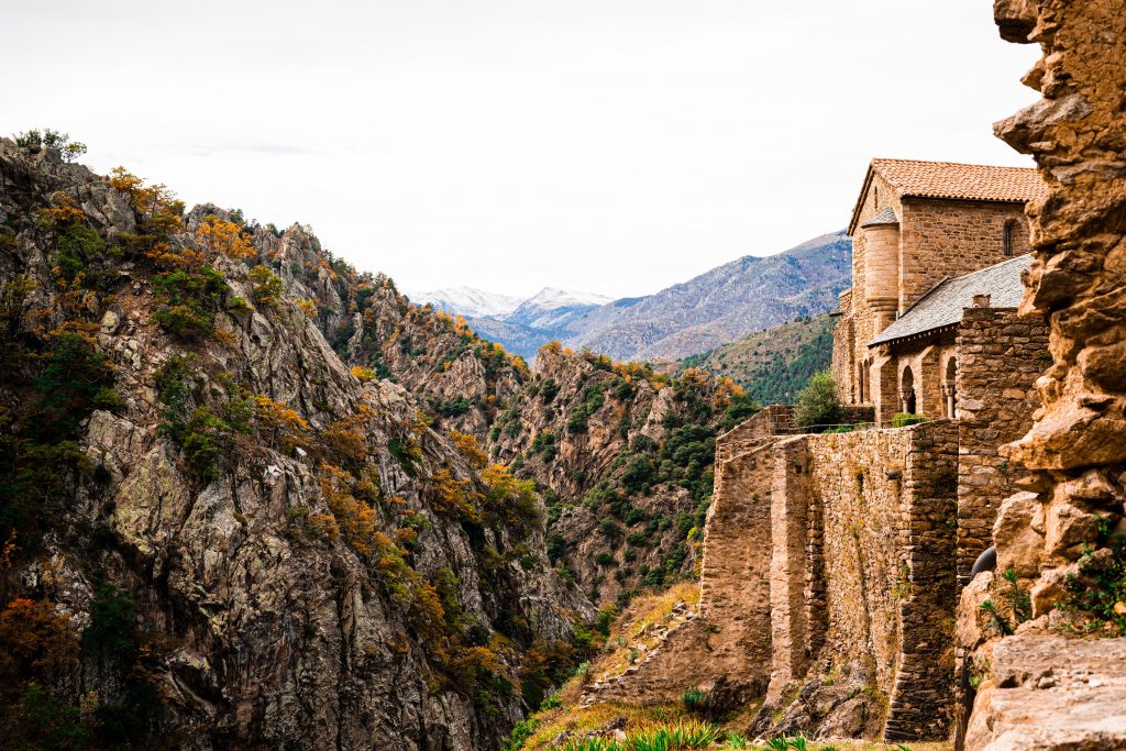 mountain village in the french pyrenees