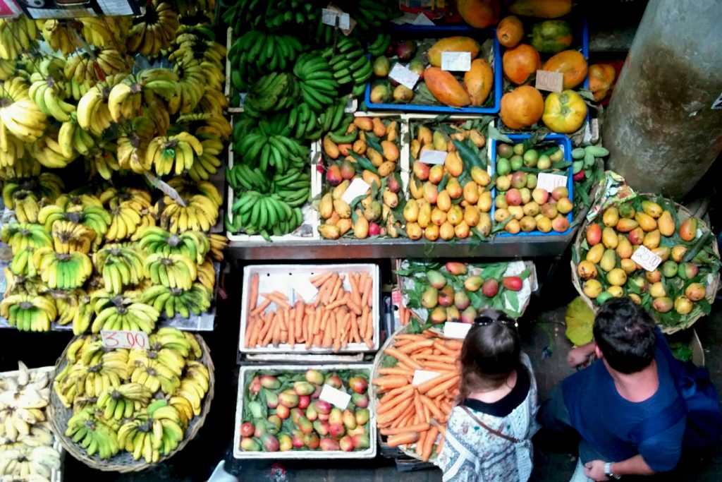 Local market in Mauritius