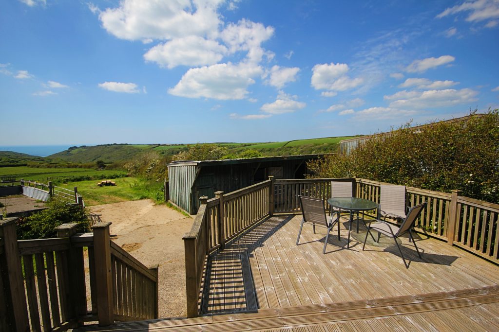 outdoor decking area in cornwall