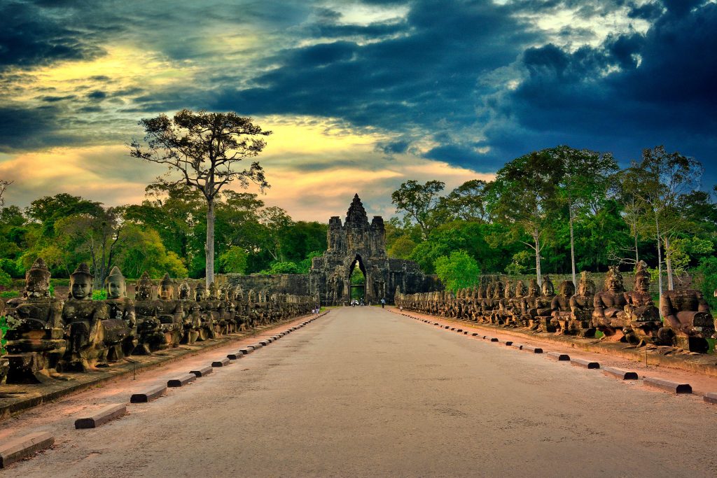 ancient gate in cambodia