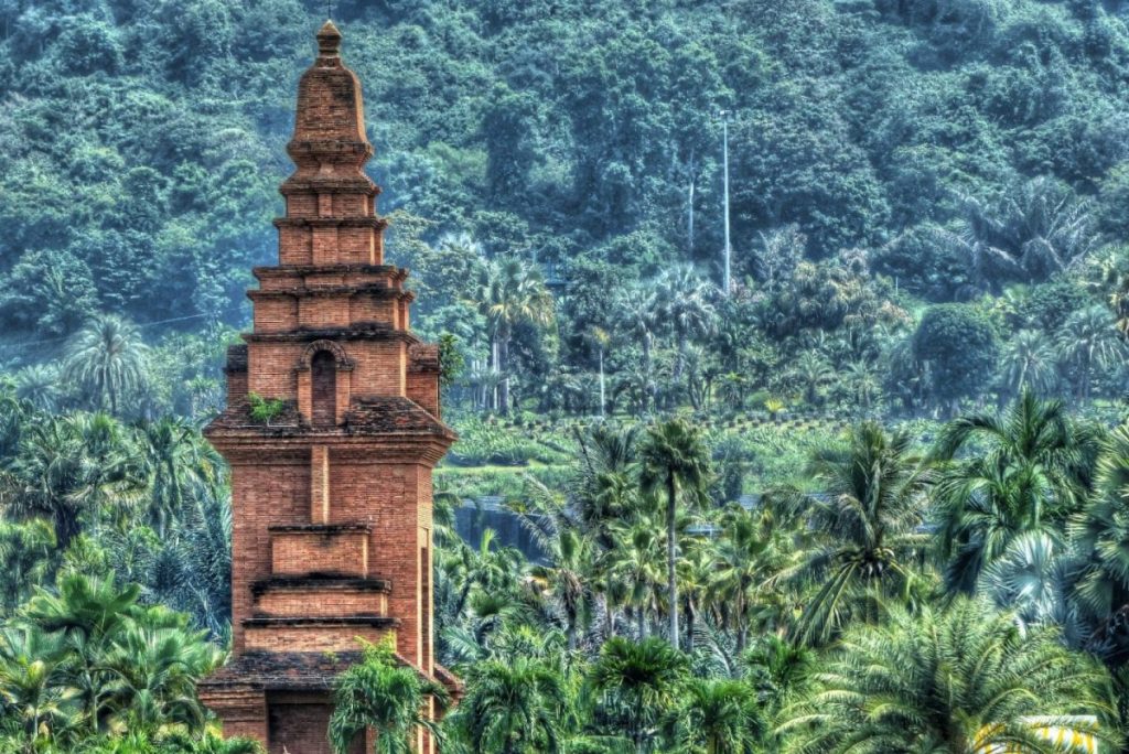 temple in thailand in the jungle