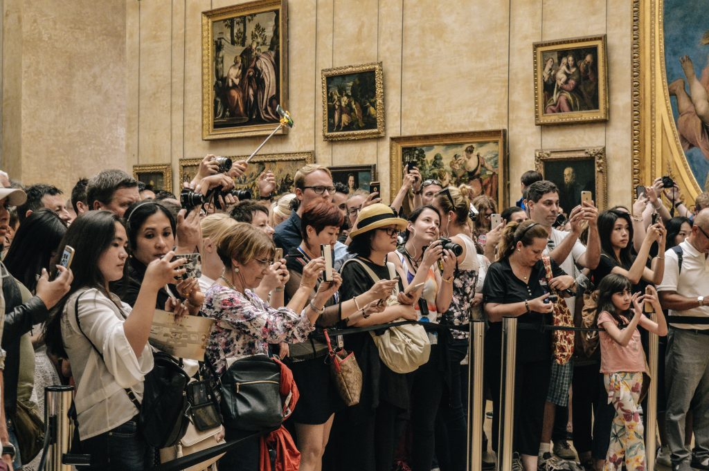 overtourism at an art gallery