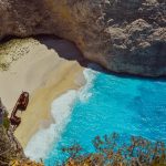 shipwreck on a beach in greece