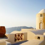 old greek house with a sea view