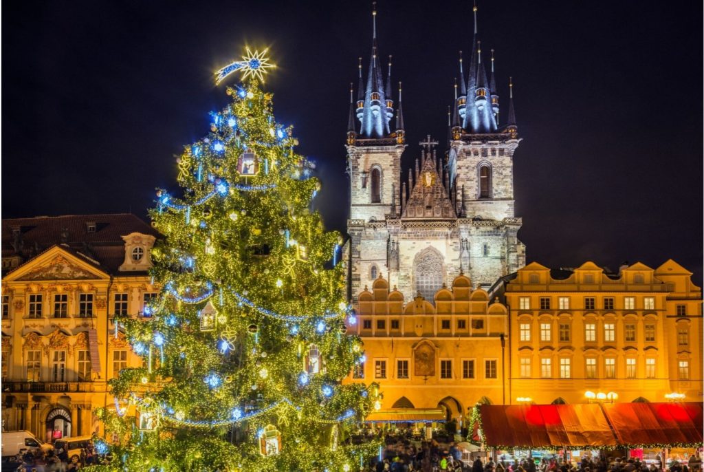 christmas market in prague