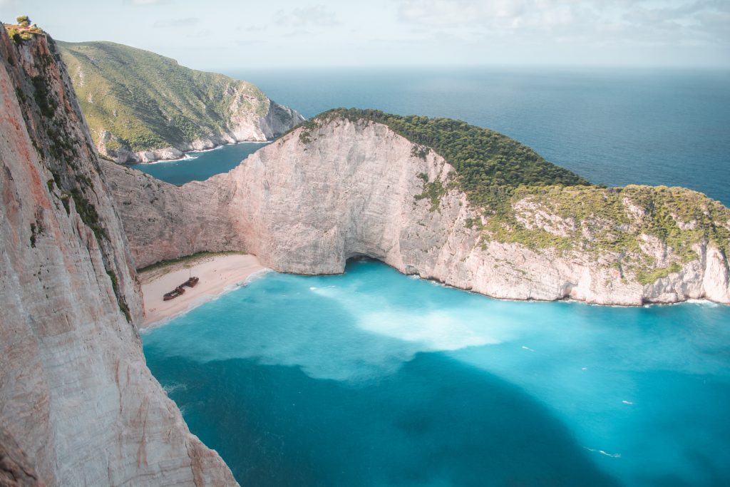 shipwreck on a beach in greece